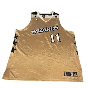 Washington Wizards Adidas Gold Arenas #11 N.HEWITT NBA Basketball Jersey 56